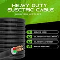 thumbnail image 3 of GearIT 16/4 16 AWG Portable Power Cable (25 Feet - 4 Conductor) SOOW 600V 16 Gauge Electric Wire for Motor Leads, Portable lights, Battery Chargers, Stage Lights and Machinery -25ft Electrical Cord, 3 of 7