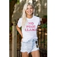 thumbnail image 3 of No Problama Llama Alpaca Cute Funny Plus Size Crewneck Graphic Tee Shirt Brisco Brands 5X, 3 of 5