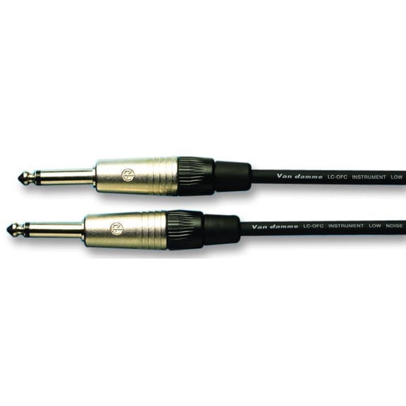 VDC - 6.35mm (1/4") Mono Jack to Jack Lead, 3m Black