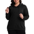 thumbnail image 3 of Cueply Women's Plus Size Hoodie Pullover Sweatshirt Long Sleeve Casual Hooded Sweatshirt with Kangaroo Pocket Fall Winter Tops, 3 of 8