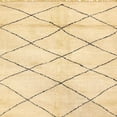 thumbnail image 1 of Ahgly Company Machine Washable Indoor Square Abstract Sun Yellow Area Rugs, 6' Square, 1 of 7