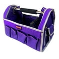 thumbnail image 3 of RAVEN 12.5" Purple Tool Carry-All  Premium Canvas with Multi-Pockets  Metal Handle & Rubber Feet  12.5" x 9.5" x 8"  Best for Tools, Crafts & Supplies, 3 of 8