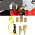 thumbnail image 2 of Ana 7×RV Propane Quick Connect Fittings Adapter Valve Kit 3/8” Flare X 1/4”, 2 of 10
