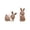 Brown-D, variant on CuiLiyq Easter Themed Flocked Standing Bunny Figurine, Foam Decoration with Soft Texture for Home Party Garden, Spring Holiday Accent for Table and Shelf (White)
