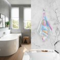 thumbnail image 2 of Yayeee 2 Pack Hand Towels for Bathroom 100% Cotton 16" x 28" Soft Absorbent Kitchen Towel, Watercolor Ice Cream Pattern, 2 of 7