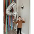 thumbnail image 3 of Number Balloon 40 Inch for Birthday Decorations, Large Foil Balloon Numbers, Mylar Giant Birthday Balloon for Boy Girls Women Men, 3 of 18
