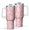 White-4, variant on Floral 40oz Tumbler– Stainless Steel Insulated Tumbler with Handle and Straw, Large Capacity Travel Cup for Hot & Cold Drinks,Thanksgiving,Christmas, Spring,Flower