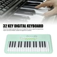 thumbnail image 3 of Teclado de piano para niones, piano de teclado para niños de 32 teclas con 16 tonos 10 ritmos vibrato sosteniendo efectos de eco, teclado electódico portátil instrumentos, 3 of 7