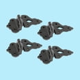thumbnail image 3 of Renovators Supply Hoosier Cabinet Hinge 3/8" Offset Black Wrought Iron Flush Mount Hinge for Kitchen Cabinets w/Screws, Pack of 4, 3 of 7