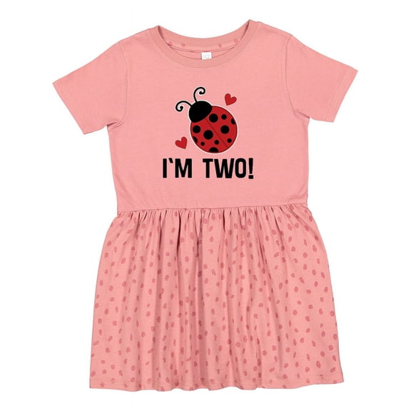 Inktastic Ladybug 2nd Birthday Cute 2 Year Old Girls Toddler Dress