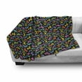 thumbnail image 3 of Dogs Soft Flannel Fleece Throw Blanket, Abstract Origami Style Graphic Dog in Lively Colors Geometrical Animal Design, Cozy Plush for Indoor and Outdoor Use, 60" x 80", Multicolor, by Ambesonne, 3 of 6