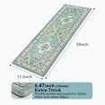 thumbnail image 2 of Kitchen Runner Mats Cushioned Anti Fatigue, Comfort Non-Slip Kitchen Padded Mats for Standing, 17\u201dx59\u201d Light Blue Washable Kitchen Sink Floor Mats for Office, Laundry, 2 of 6