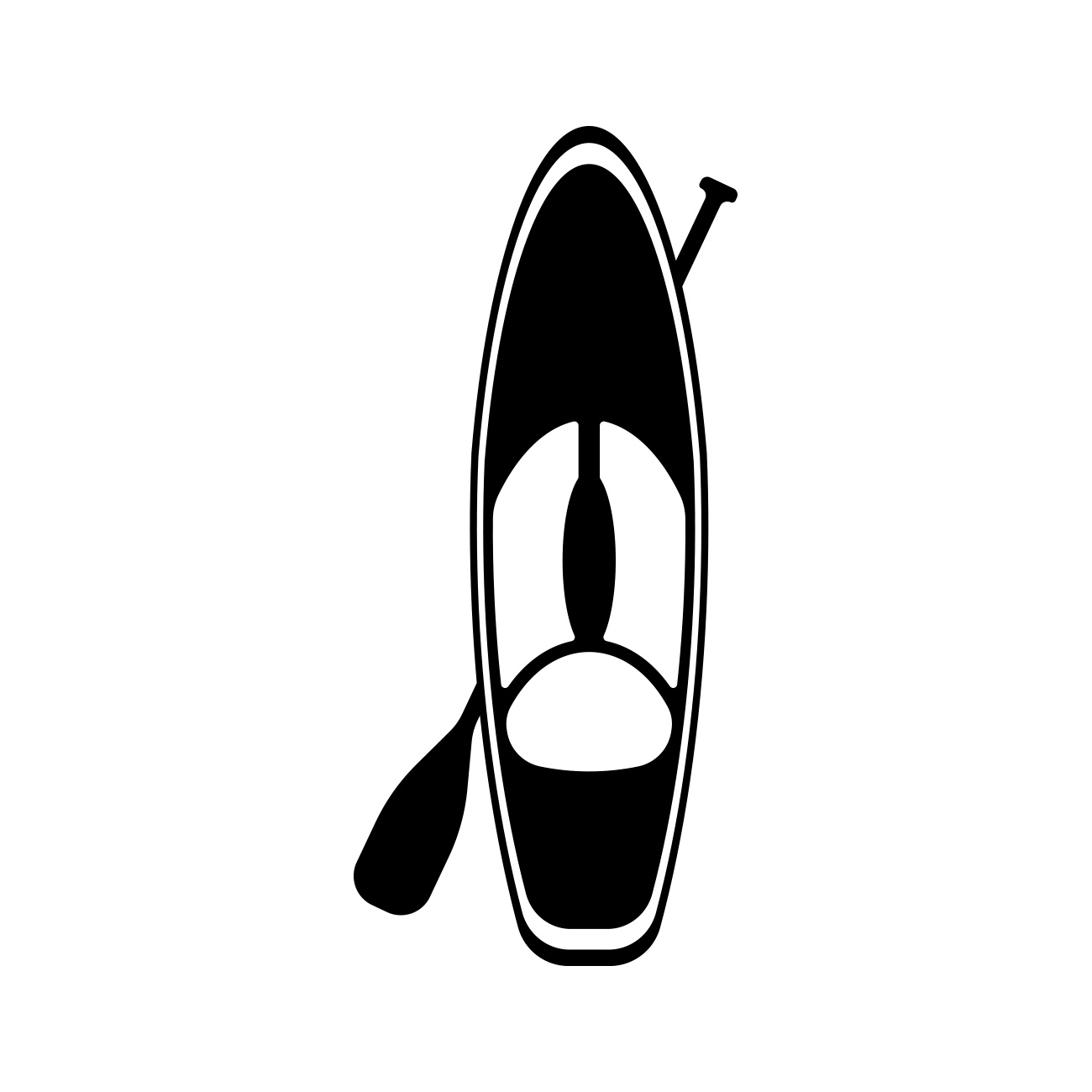 Paddle Board and Paddle Sticker Decal Die Cut - Self Adhesive Vinyl