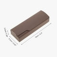 thumbnail image 4 of Unique Bargains 1 Pc Wood Grain EyeGlasses Case Portable Eyeglasses Storage Dark Coffee Color, 4 of 5