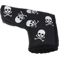 thumbnail image 4 of Golf Skull Headcover Skull Design Putter Cover Blade Head Cover for Scotty Cameron Taylormade Odyssey, 4 of 7