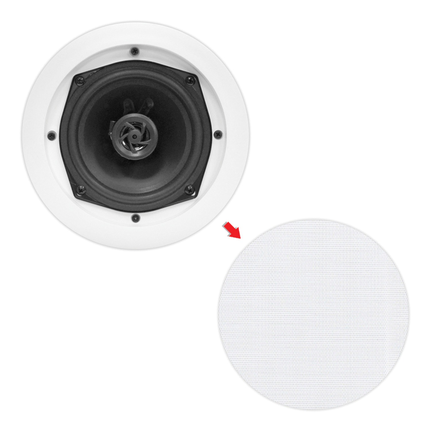 Pyle® In-wall/in-ceiling 5-1/4 Inch 2-way Speakers - image 4 of 5