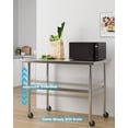 thumbnail image 2 of Table de Travail en Acier Inoxydable avec Tablette Inférieure Réglable, Table de Préparation Robuste pour Restaurant, Cuisine, Garage et Usage Commercial, 2 of 6