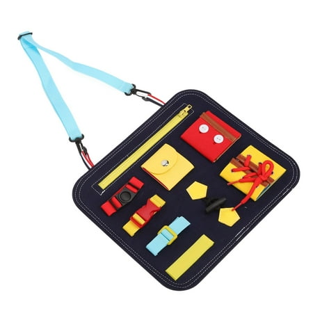 Sensory Board, Zip Button Design Activity Board Toy Develop Basic ...