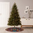 thumbnail image 6 of Xecao Colorful Mexican2 Pattern Christmas Tree Skirt Holiday Part Decorations for Christmas Tree, Farmhouse Christmas Decor Xmas Holiday Home Party Decorations-48", 6 of 6