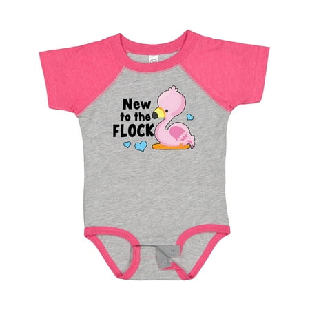 

Inktastic New to the Flock Cute Baby Flamingo Gift Baby Boy or Baby Girl Bodysuit