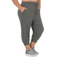 thumbnail image 6 of Athletic Works Women's Plus French Terry Athleisure Capri Jogger Pants, size 1X-5X, 6 of 10