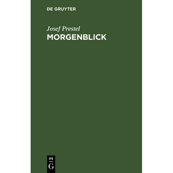 Morgenblick: Erlebnisse Der Ersten Kinderzeit, (Hardcover)