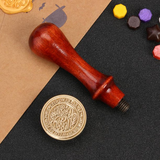 Estampilla Cuadros Decorativos Sello de cera de sello retro para sobre de álbum de recortes con patrón de Navidad DIY (SD05)