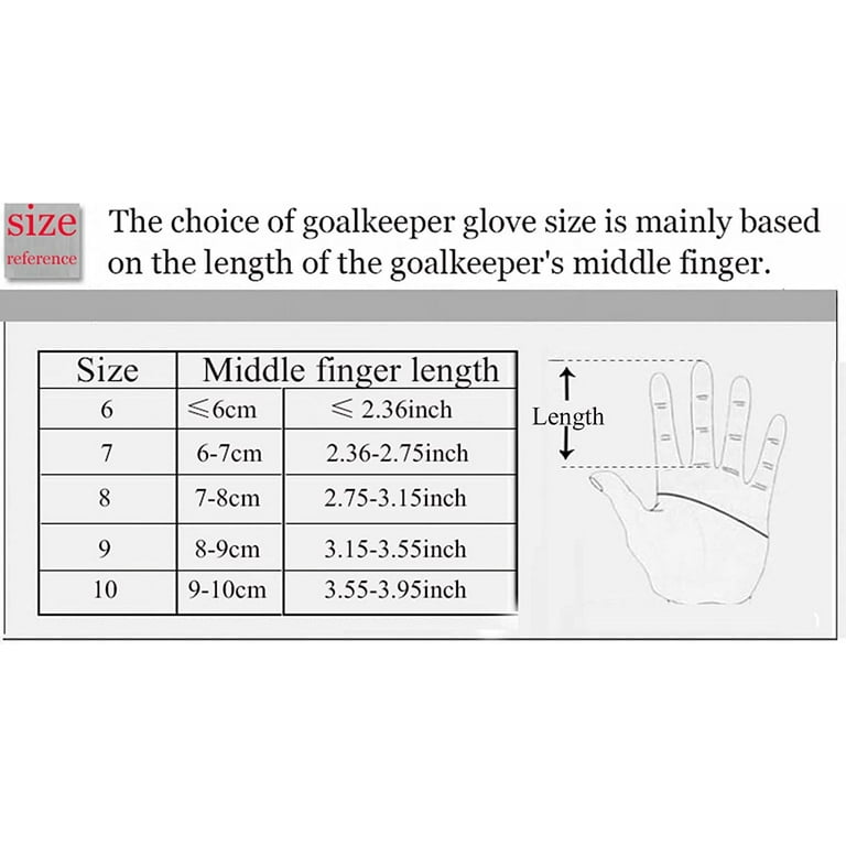 Asdomo Soccer Goalkeeper Gloves For Men And Kids,Non-Skid Thick