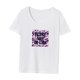 thumbnail image 3 of Camiseta de manga corta para mujer, camiseta suave y sencilla con cuello redondo para desplazamientos femeninos XL, 3 of 7