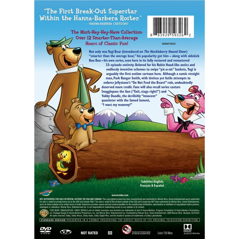 SDS, The Yogi Bear Show DVD, Complete Series, 4-Disc Collector's