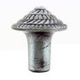thumbnail image 5 of Renovators Supply Iron Kitchen Cabinet Knob Pull Round Fibonacci style Pewter Finish Decorative Metal Knobs for Kitchen Cabinet or Drawer Pull Handle w/Screws Pack of 2, 5 of 7