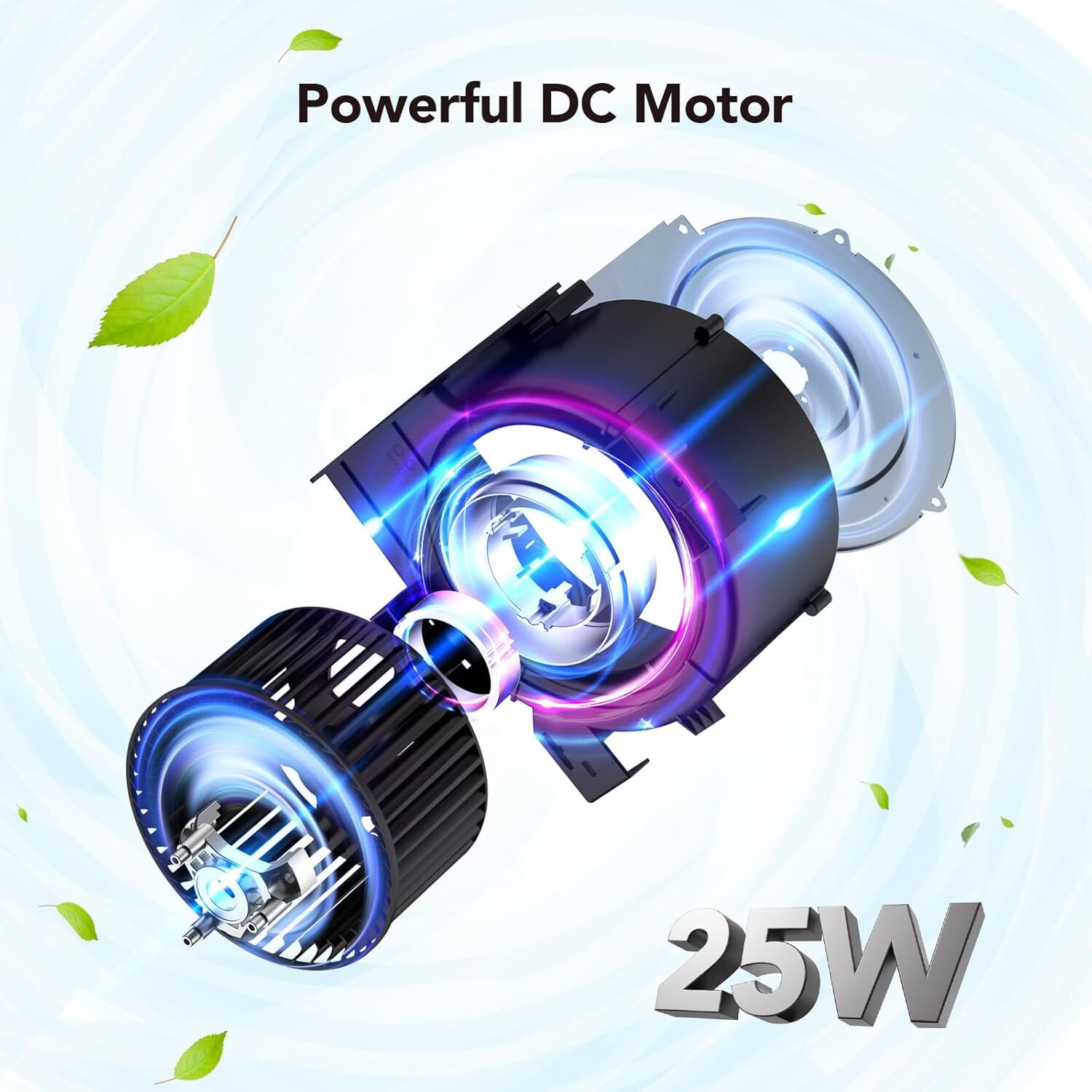 OREiN Bathroom Exhaust Fan with Light, 100 CFM 1.5 Sones, 25W Bathroom Fan with Light for Home, 1000lm 3000K/4000K/5000K Selectable & Nightlight, FCC/ETL Listed, Ceiling Opening Size 8.11" x 7.48"