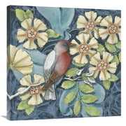 Global Gallery's 'Arts and Crafts Bird I' by Elyse DeNeige Stretched Canvas Wall Art