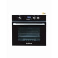 thumbnail image 4 of Tricombo de Cocina Supra: Parrilla de Gas 5 Quemadores Senza 76 cm Cristal Templado + Campana de Pared Cristal Curvo Negro CC-76 + Horno de Empotrar Mixto Dark Vortex Negro, 4 of 8