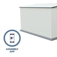 thumbnail image 6 of Absco Regent 10' x 12' Metal Garden Storage Shed - Surfmist/Monument, 6 of 13