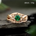 thumbnail image 3 of Fashion Geometric Zircon Inlaid Copper Ring: European Style, High Quality, Must-Have Accessory for Women, 3 of 6