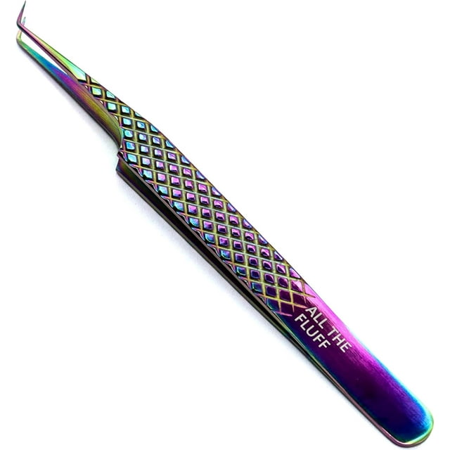 LLBA Pince à Épiler Professionnelle pour Volume, Outil d'Application de Faux Cils / Multi-Formes et Objectifs, Pinces Antidérapantes pour Volume, Isolation et Cils Classiques (Galaxie, Tout le Volume des Peluches)