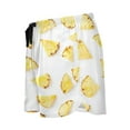 thumbnail image 5 of Women's Soft Sleep Shorts Relaxed Fit Lounge Pajama Bottoms Shorts for Women Pajama for Home and Comfort Crisp Pineapple Slices, 5 of 8