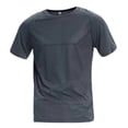 thumbnail image 3 of Lmueinov Mens Quick Dry T-Shirt Mesh Panel Athletic Short Sleeve Gym Workout Shirt Summer Breathable Running Tee for Sports and Casual Wear, 3 of 6