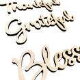 thumbnail image 2 of Krafty Supply Connected Word Grateful| Thankful| Blessed| 1/4" Birch Wood| Wood Crafts| Home/Fall Decor 4", 2 of 4