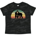 thumbnail image 3 of Inktastic Gorilla Retro Sunset Jungle Animal Boys or Girls Toddler T-Shirt, 3 of 5