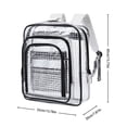 thumbnail image 3 of AKEGAMN Clearance! Bag Tool Backpack Transparent Clean Room Tool Backpack Accessories Mesh Transparent Bag For Technician Repairman Electrician 【Anti Static PVC Material】This clear backpack features, 3 of 5