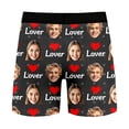 thumbnail image 6 of KHONTS Men's Personalized Boxers Husband Boyfriend Funny Boxers DIY Valentine's Day Birthday for Him Black M, 6 of 8
