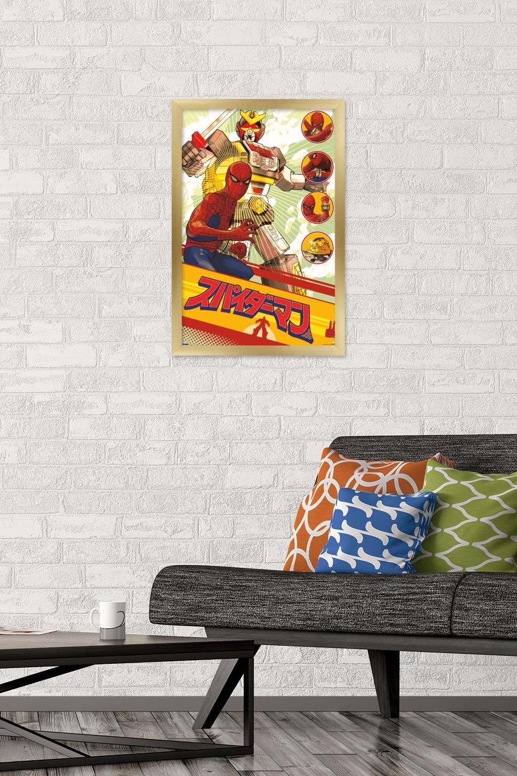 Marvel Comics TV - Japanese Spider-Man - Leopardon Sword Wall Poster, 14.725" x 22.375", Framed - image 2 of 5
