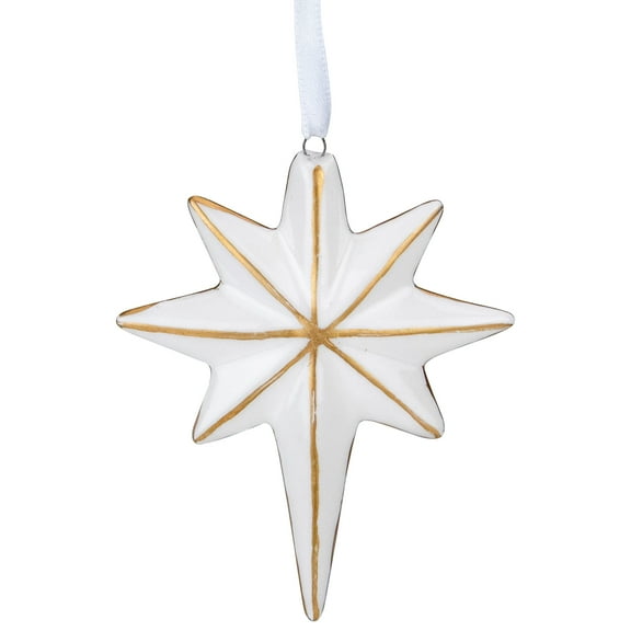 Northlight Multi-color Resin Decorative Accent Star Hanging Christmas Ornaments, 2 Count