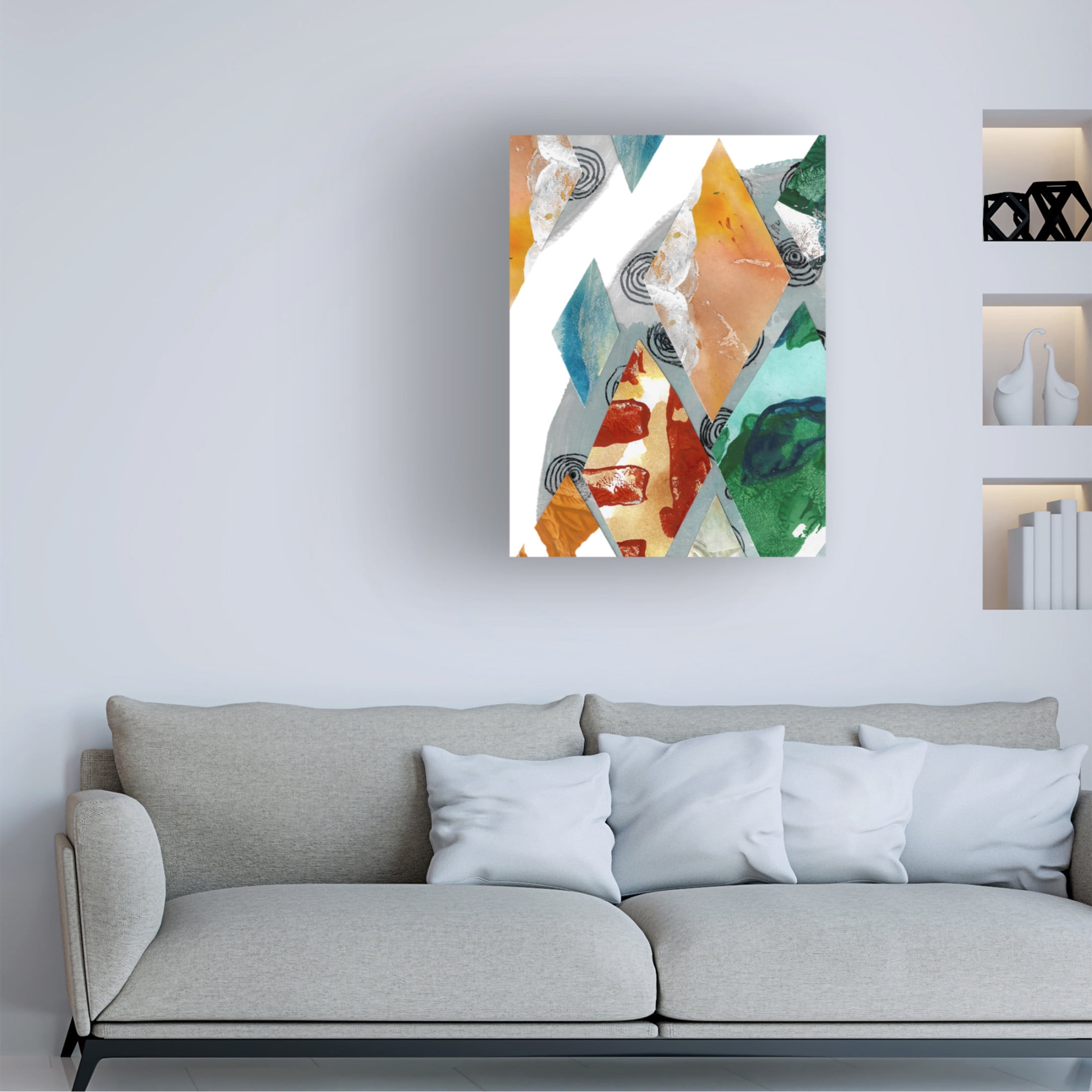 Canvas Wall Art - Maliq 'Fill The Void 2' Wall Art for Living Room, Bedroom, or Office Décor by Trademark Fine Art - 18 x 24 Inches