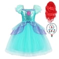 thumbnail image 1 of Vestido de tul de encaje de princesa Ariel de Disney para niños, disfraz de sirena con lentejuelas zhangyuxiang unisex, 1 of 2