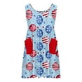 thumbnail image 7 of ZACPNCV 4th of July Toddler Girl Outfit Fourth of July USA Dress Kids Little Girl Independence Day Clothes Blue 5-6 Years, 7 of 7