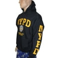 thumbnail image 2 of NYPD Men's Hoodie Sweatshirt Front & Sleeve Print, Navy & Gold, 2XL, 2 of 3