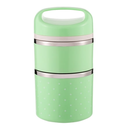 Good Monkey Lunch - 1080ml 2-Layer Good Quality Stainless Steel Thermal Lunch Box Practical Handy Insulation Lunch Box Multifunctional Heat & Cold Preservation Box Food Carrier Travel & To-Go Food Containers